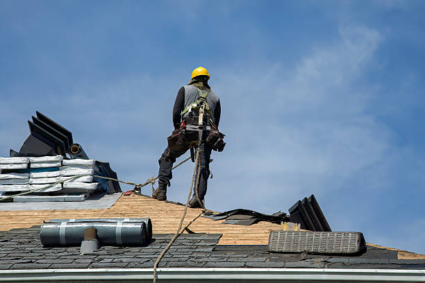 Professional Roof Replacement technician working in Bassfield, MS